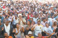 Crowds attending Rodney Howard-Browne Good News Mamelodi, Pretoria, South Africa